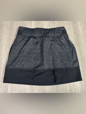 Columbia Skort Womens Black Geometric Hiking Outdoors Golf Skirt Skort Small